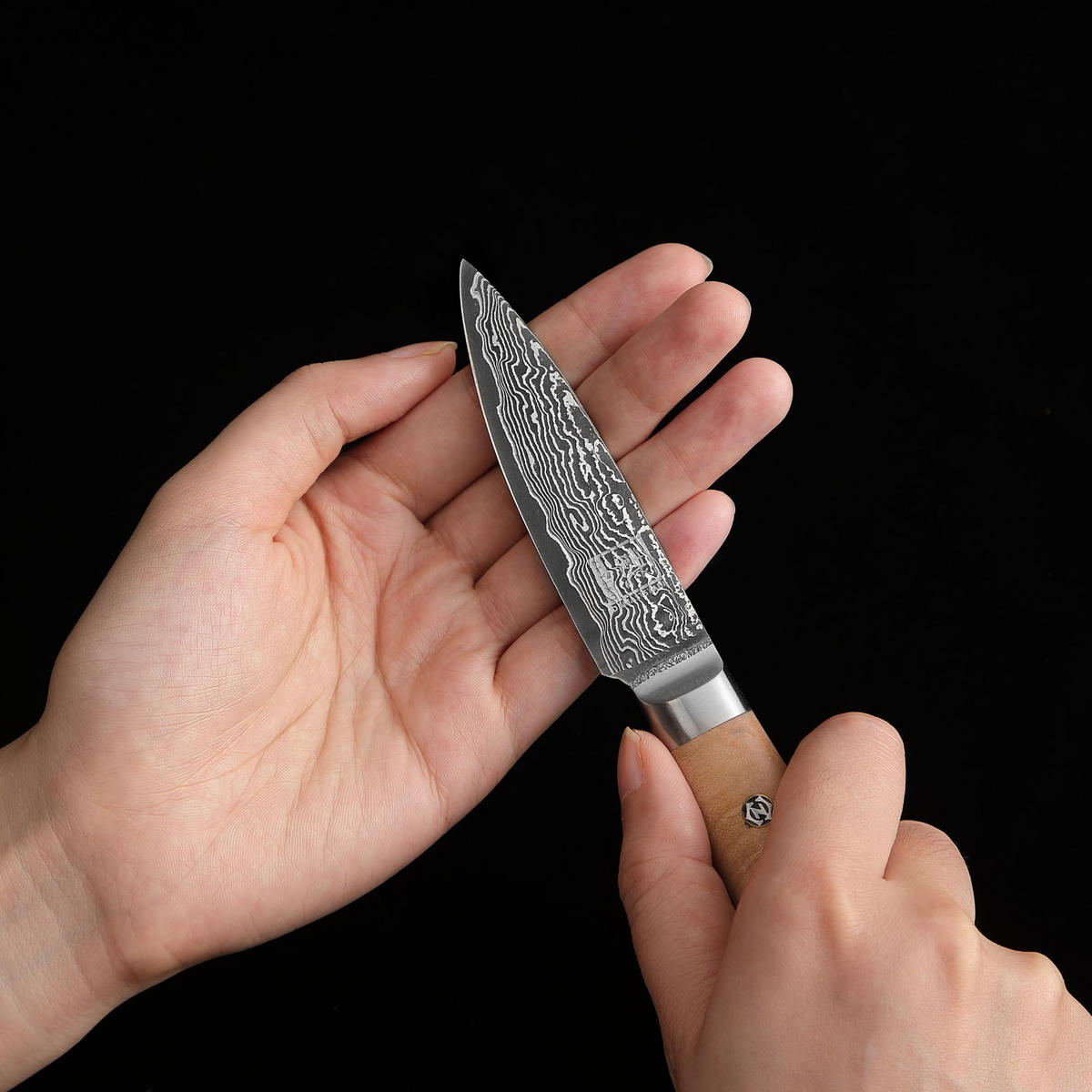 OFFICEMESSER 8 cm - Birkefarben, Holz/Metall (19cm) - Zayiko