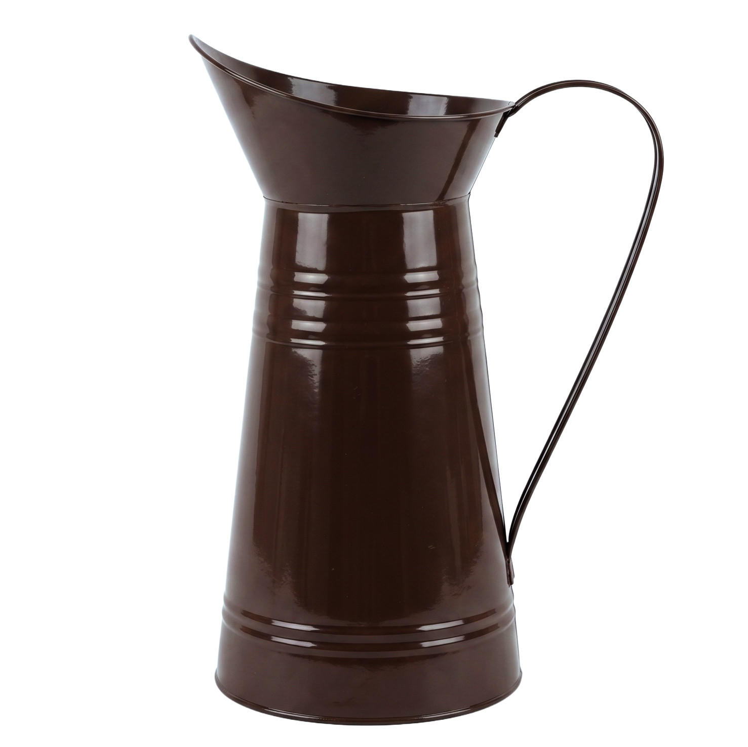 VASE Roger Schokoladenbraun 27/17/38,5cm - Braun, Metall (38.5cm) - Mondex