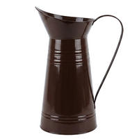 VÁZA Roger, čokoládová, 27/17/38,5 cm - hnědá, kov (38.5cm) - Mondex