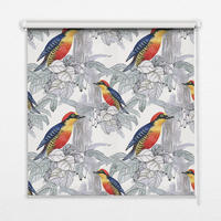 VNÚTORNÁ roleta - okenná roleta - roleta - 150x140 cm - Farebný vták - červená, plast (150/140/0.5cm) - TULUP