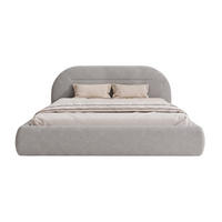 POLSTERBETT AMORIS 140x200 cm, Grau - Grau, Textil (200/140cm) - Fedve