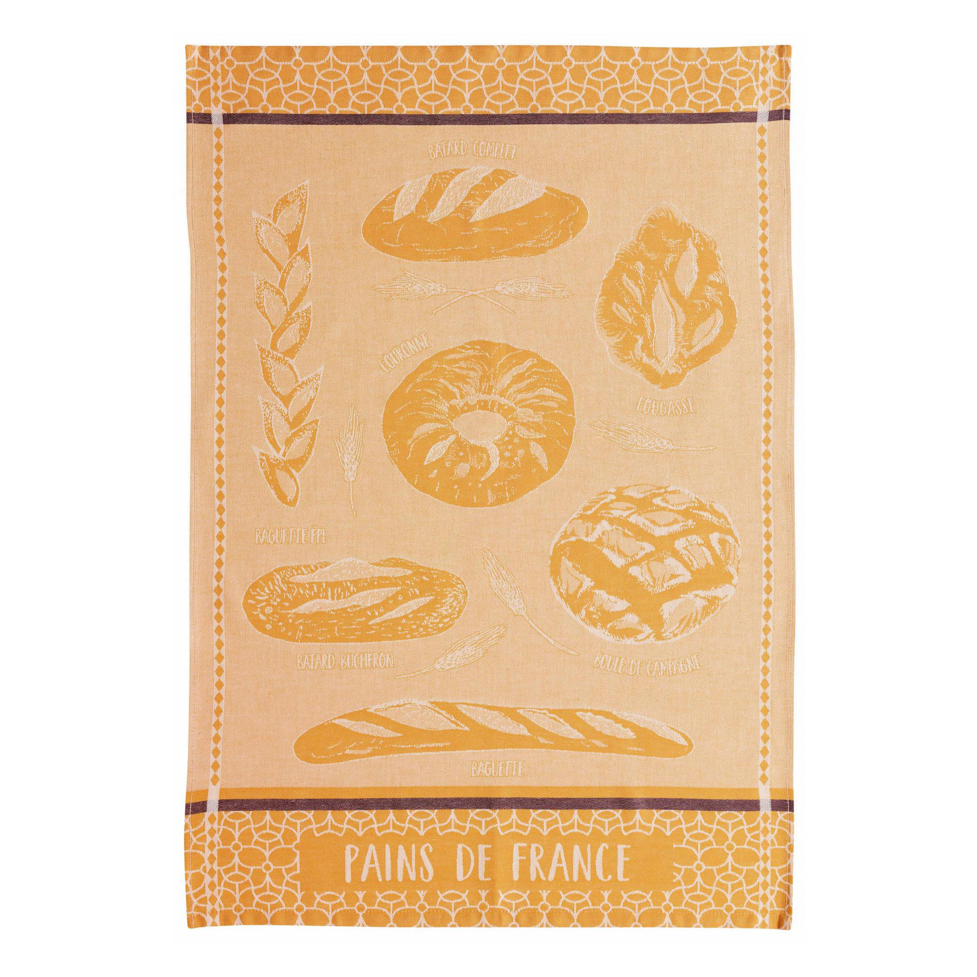 GESCHIRRTUCH Les pains ocker 50 x 70 cm - Hellbraun, Textil (50/70cm) - Winkler