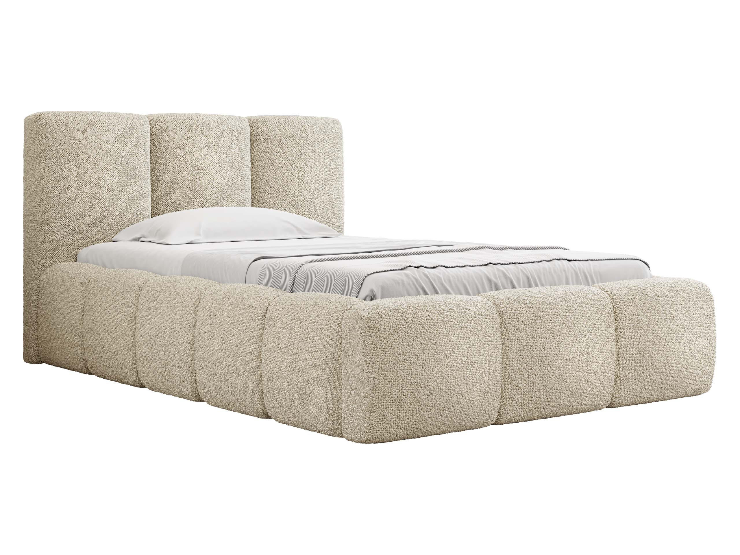 POLSTERBETT Kevson Boucle 90 - Naturfarben, Holz (90/200cm) - MIRJAN24