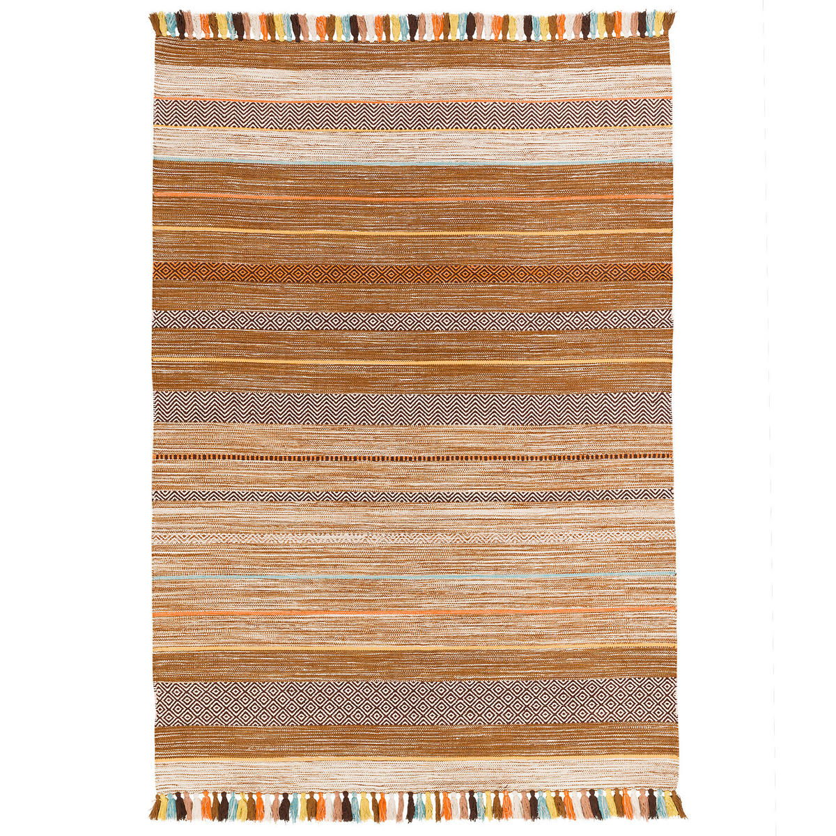 NATUR TEPPICH KELIM KALLEEN - Beige, Textil (200/300cm) - Pergamon