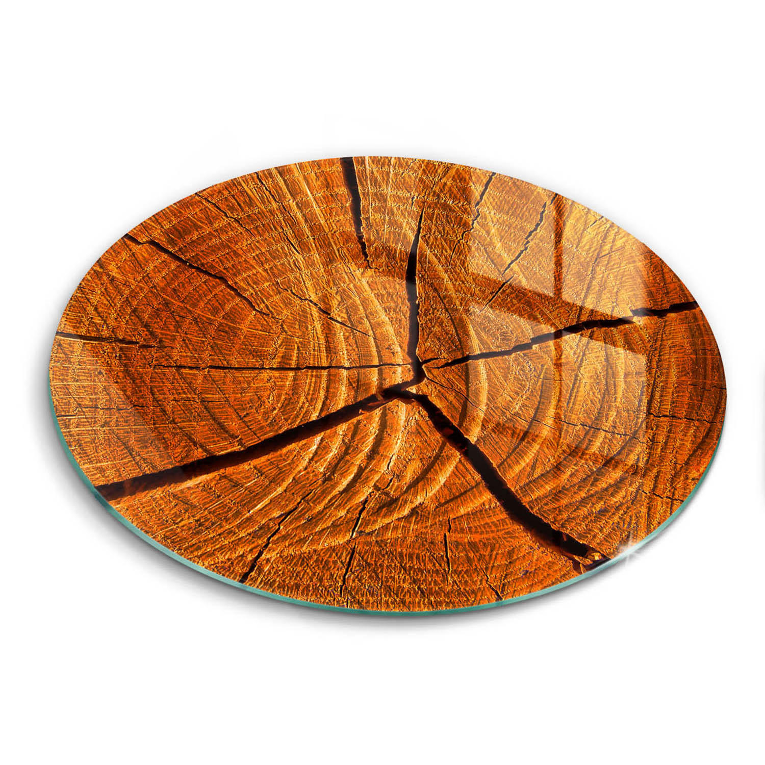 Wallfluent Glasplatte Braun 30x30 cm