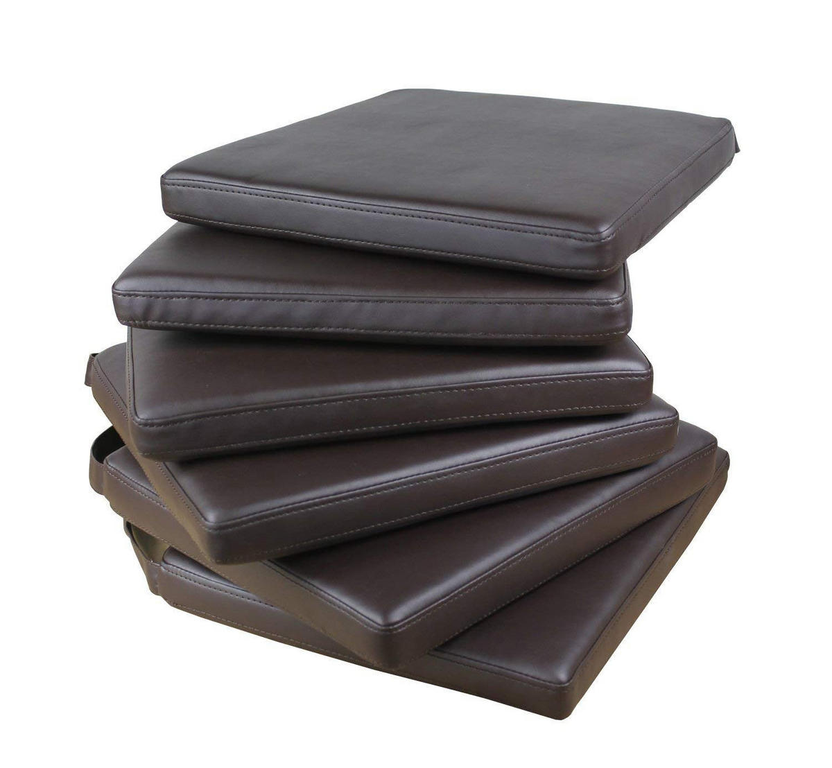 SITZKISSEN Larissa PUdb 6 Set - Dunkelbraun, Textil (42/46/5cm) - Sedex