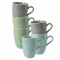 KAFFEEBECHER Beat Color Glaze bunt 350 ml 6er Set - Multicolor, Keramik (0.35L) - Seltmann Weiden