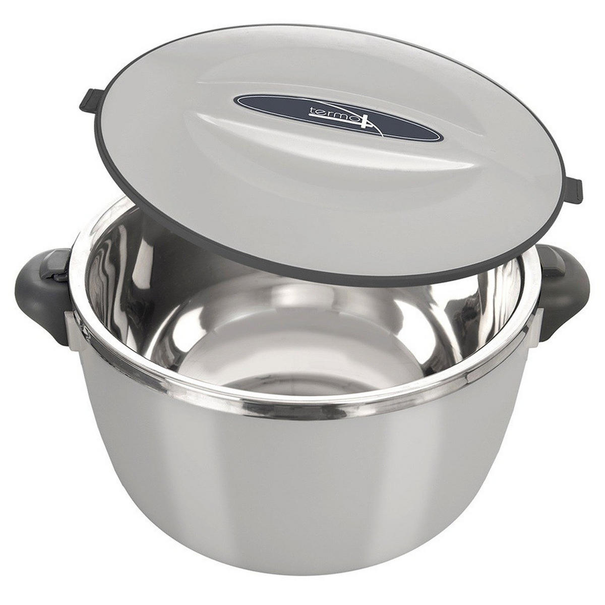 MITTAGSTHERMOSKANNE Termo Edelstahl 3,5 l - Grau, Kunststoff (31/16/24cm) - Orion 
