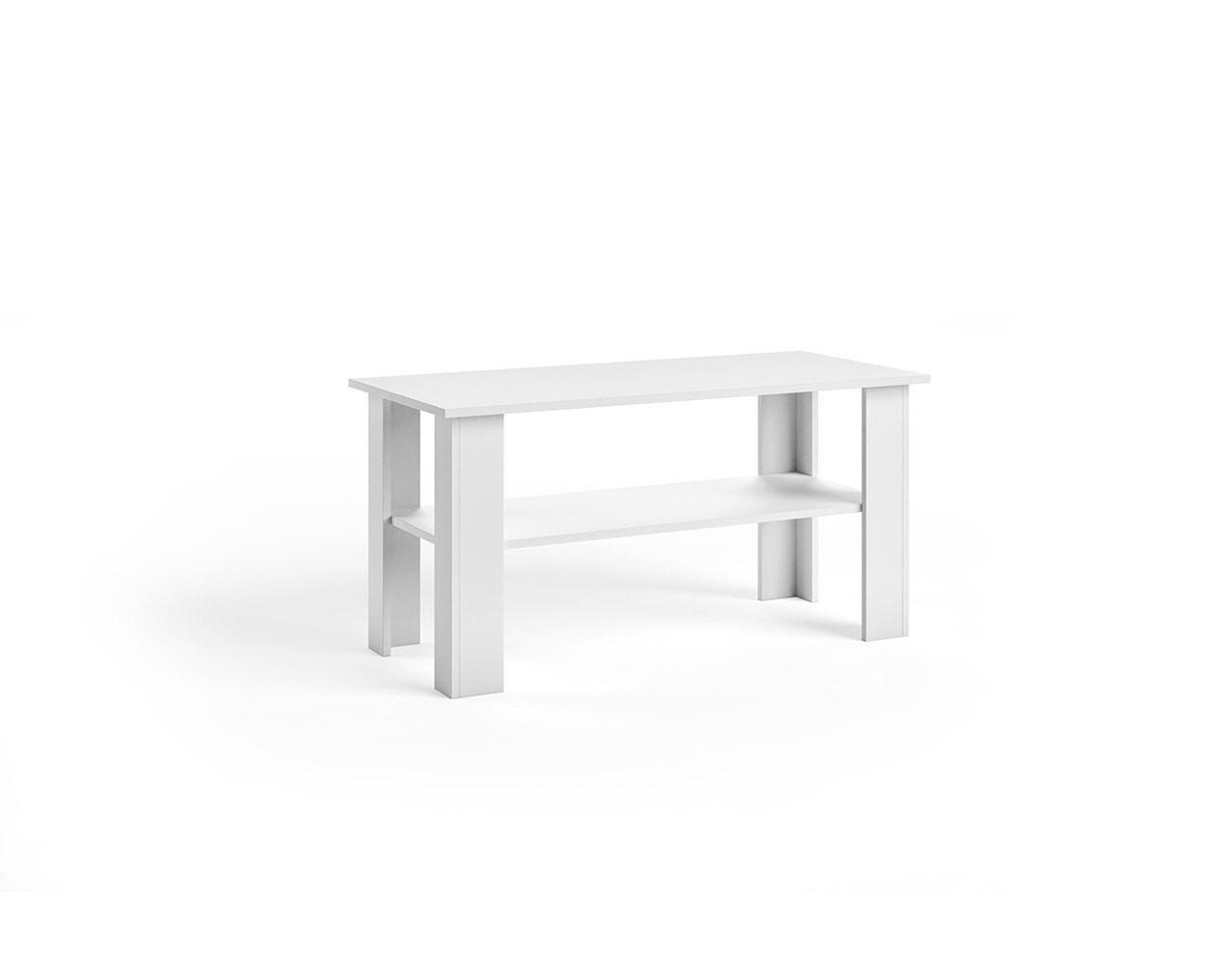 COUCHTISCH ALBANO 100 cm Weiß - Weiß, Holzwerkstoff (55/100/58cm) - MASSENO