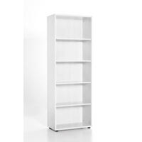 AKTENREGAL Tiger XL 182x65x34 cm 5 Fächern Weiß - Weiß, Holz (65/182/34cm) - PROREGAL