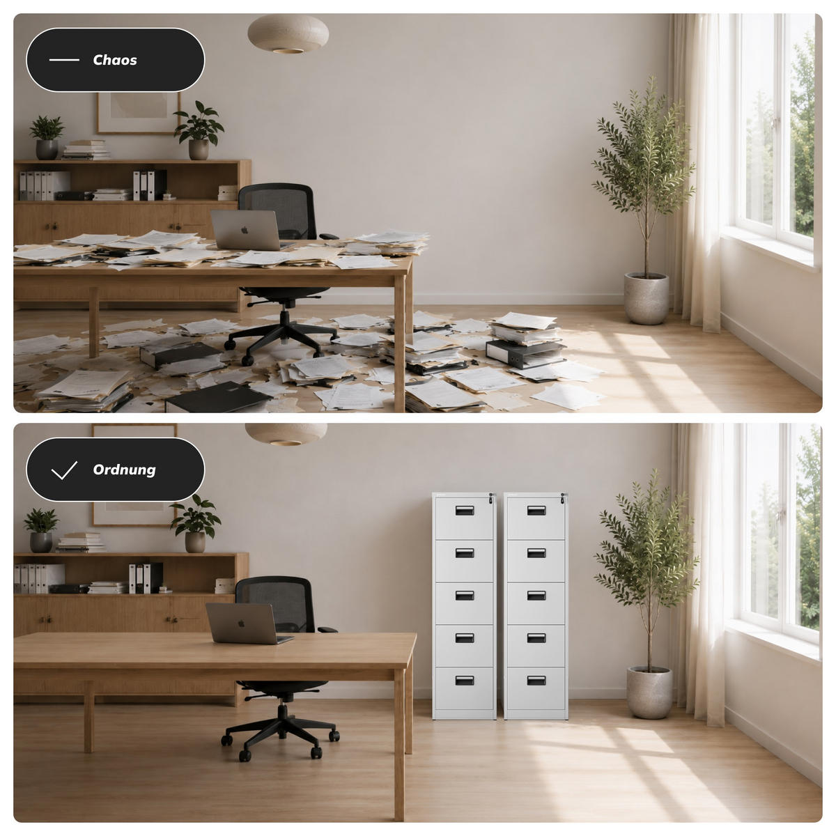 AKTENSCHRANK aus Metall SARA V5 460 x 1625,5 x 600 mm - Grau, Metall (46/163/60cm) - Jan Nowak