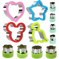 12-TEILIGES Ausstecher Set für Kekse, Brot & Co. - Multicolor, Metall (10/2/10cm)