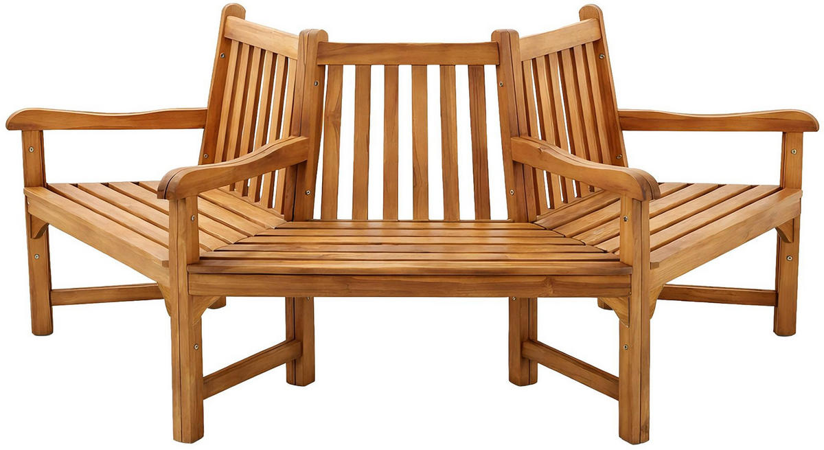 GARTENBANK 200/100 cm Holz Teak - Teakfarben, Holz (200/90/100cm) - CLP