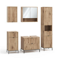 BADMÖBEL-SET Eliza Viking Oak 5 Teile - Eichefarben, Holzwerkstoff (70/63/45.1cm) - Vicco