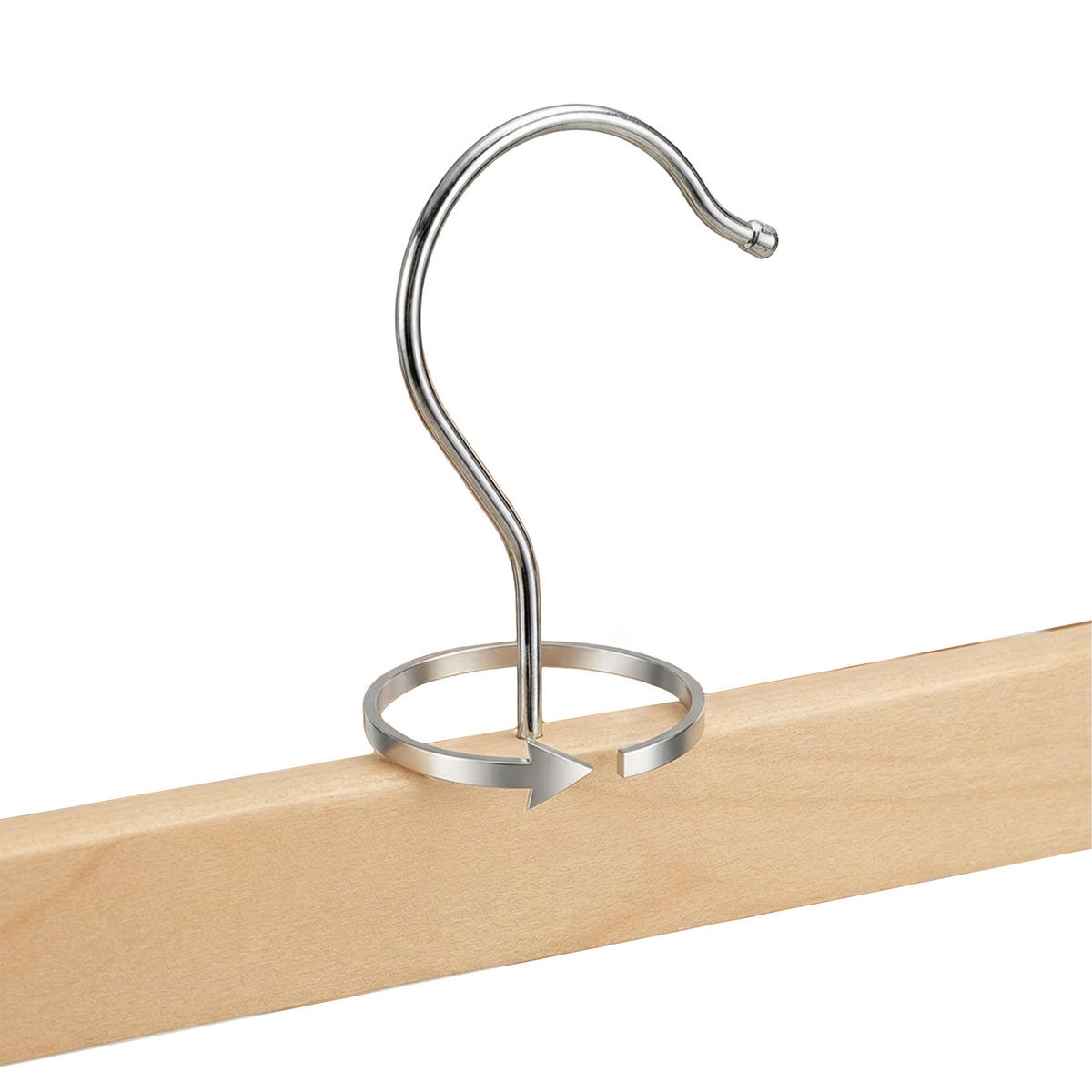 OBEŠALNIK za hlače - večbarvno, kovina/les (35.5/16/2.5cm) - Relaxdays