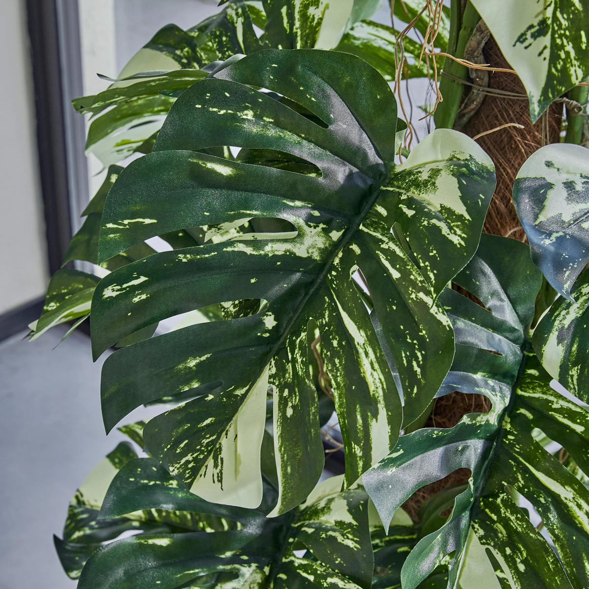 KUNSTPFLANZE Künstlicher Split-Philodendron – Elowen 150 cm - Naturfarben, Kunststoff (150cm) - aplanta