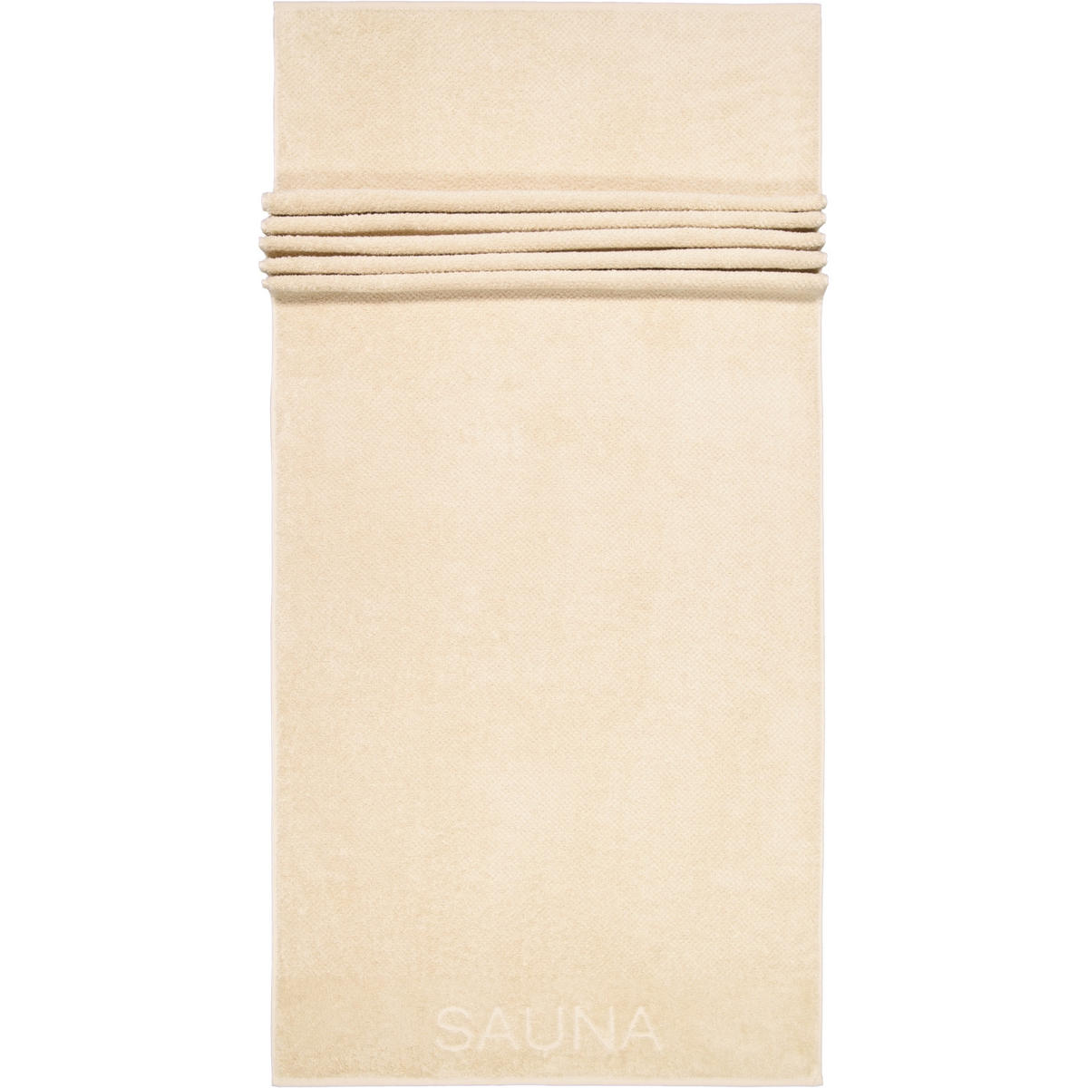 SAUNATÜCHER PURE 6501 BEIGE - 370 - Beige, Textil (80/200cm) - Cawoe
