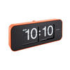 WANDUHR Wide Flip 40.5/40.5/16.5 cm - Orange, Kunststoff (40.5/16.5/40.5cm) - Karlsson