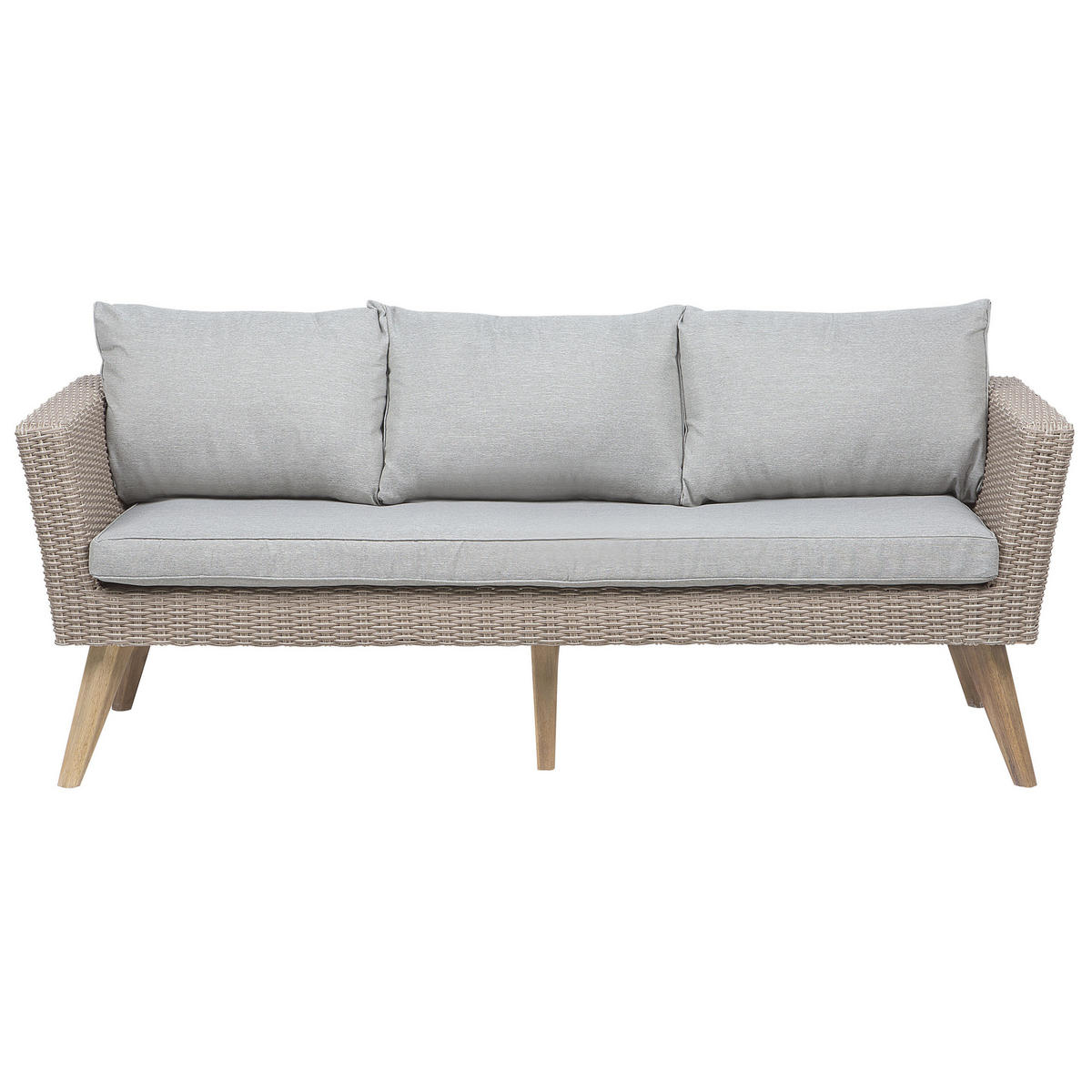 LOUNGE SET-5-Sitzer beige Vittoria - Beige, Kunststoff - Beliani