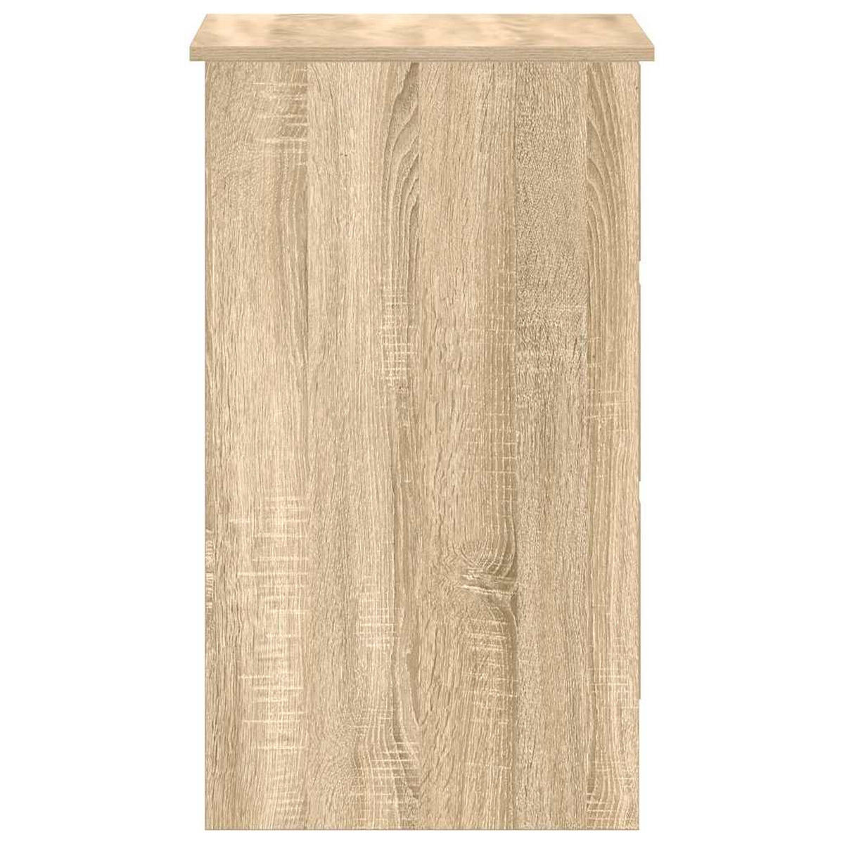 SCHREIBTISCH mit 3 Schubladen, 1 Tastaturauszug 90/45/76 cm aus Holzwerkstoff Sonoma-Eiche Dekor - Braun/Sonoma Eiche, Holz (45/90/76cm) - vidaXL