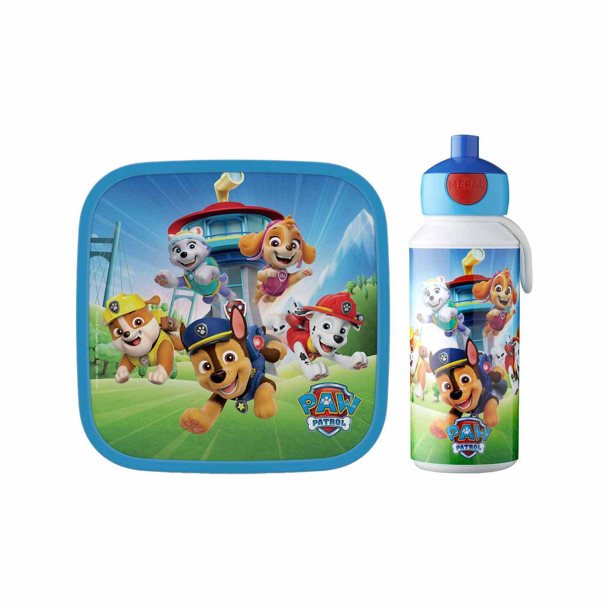 LUNCHSET XL Campus (2025) Paw Patrol Pups - Blau/Hellblau, Kunststoff (1/1/1cm) - Mepal