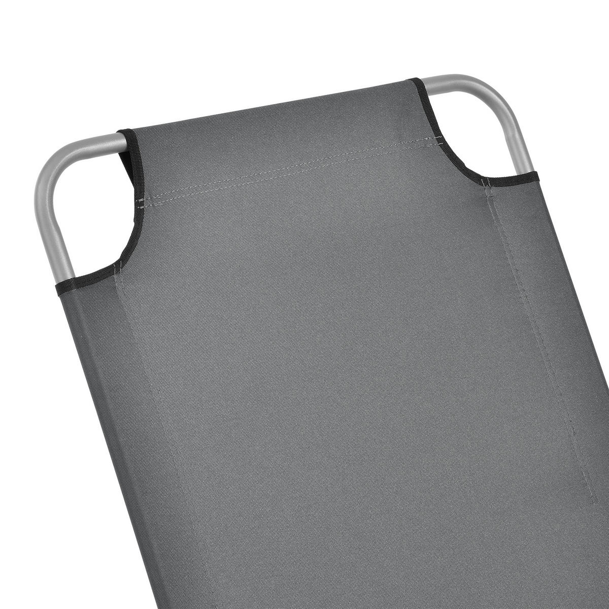 SONNENLIEGE Carcao - Dunkelgrau, Textil/Metall (186/24/55cm) - casa.pro
