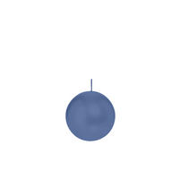 KUGELKERZEN Grau-Blau Ø 6 cm, 16 Stück - Blaugrau, Paraffin (6/6/6cm) - Wiedemann Kerzen