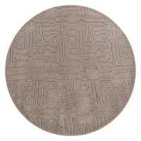 HOCHFLORTEPPICH 160/160 cm Tokio 476 - Taupe, Kunststoff (160/160cm) - Paco Home