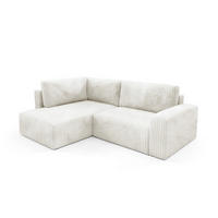 ECKSOFA Angela 4 Sitzplätze Weiß - Weiß, Holz (245/182cm) - Petits-meubles