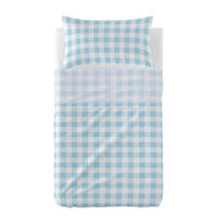 BETTWÄSCHE 2er-Set teiliges vichy 100x130 cm (kinderbett) blau - Blau, Textil (100/130cm) - Happy Friday