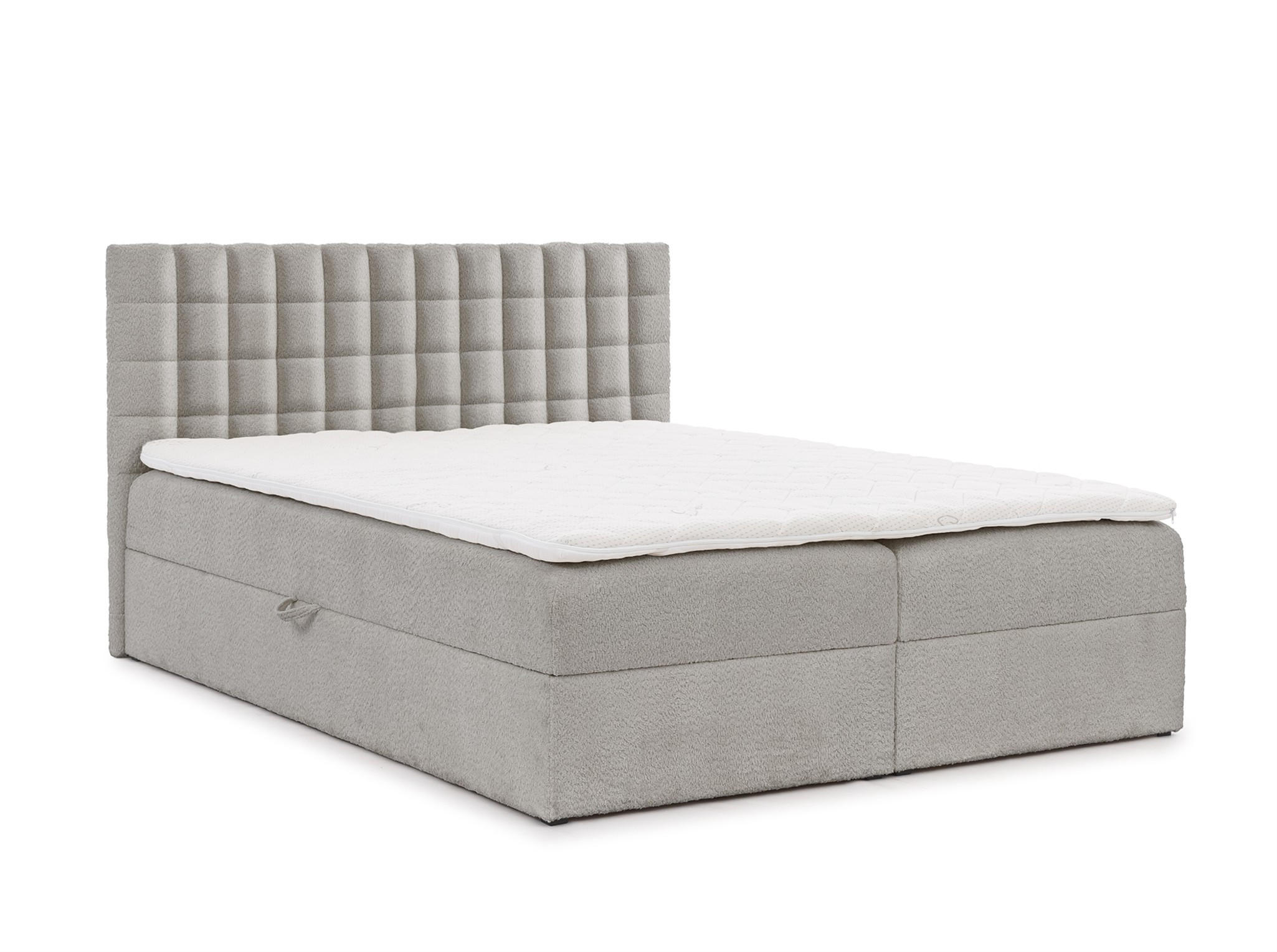 BOXBETT Toribo In überlänge - Grau, Holzwerkstoff/Textil (140/220cm) - Fun Möbel