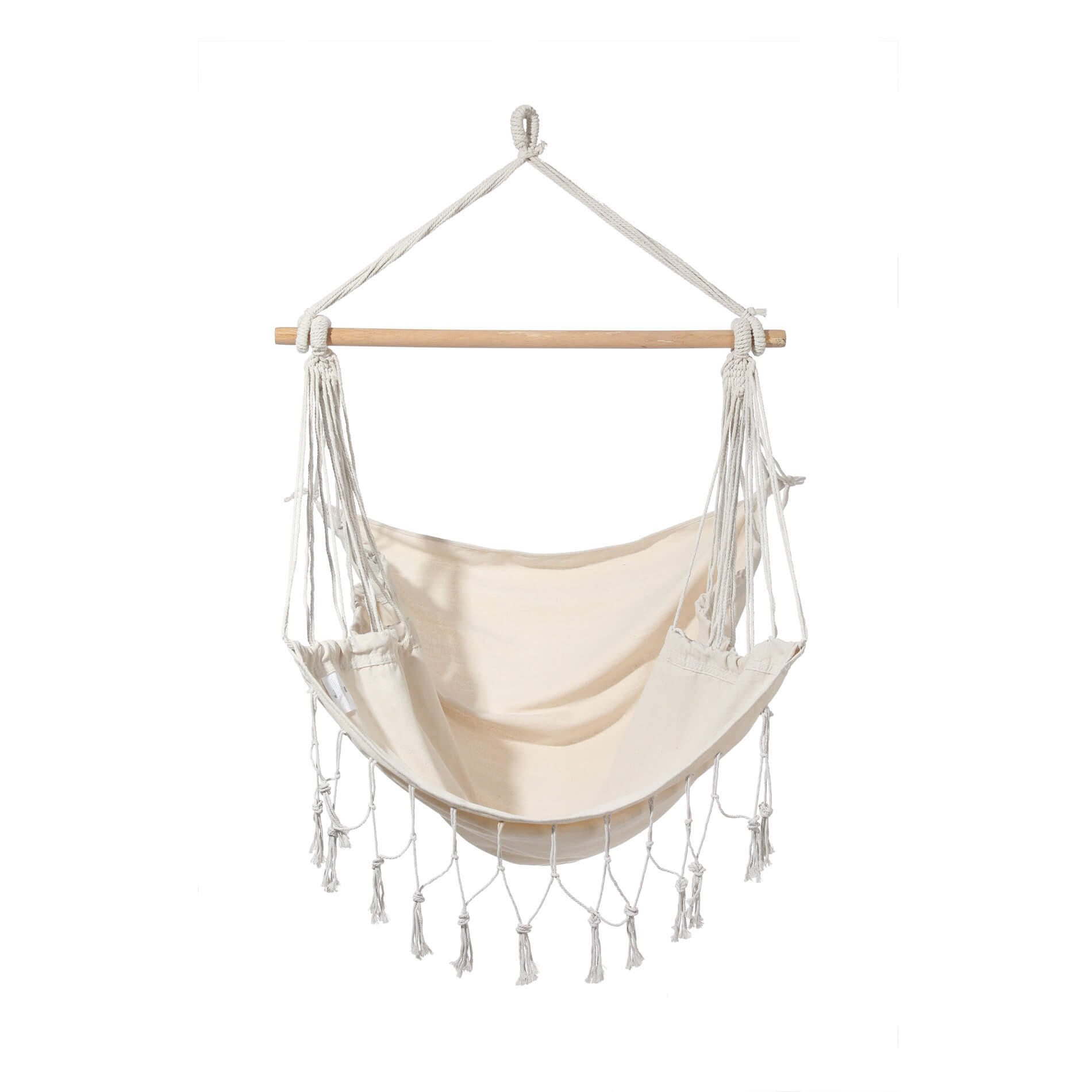 HÄNGESESSEL Beige 130/90/130 cm - Beige, Naturmaterialen (130/130/90cm) - Mobili Rebecca