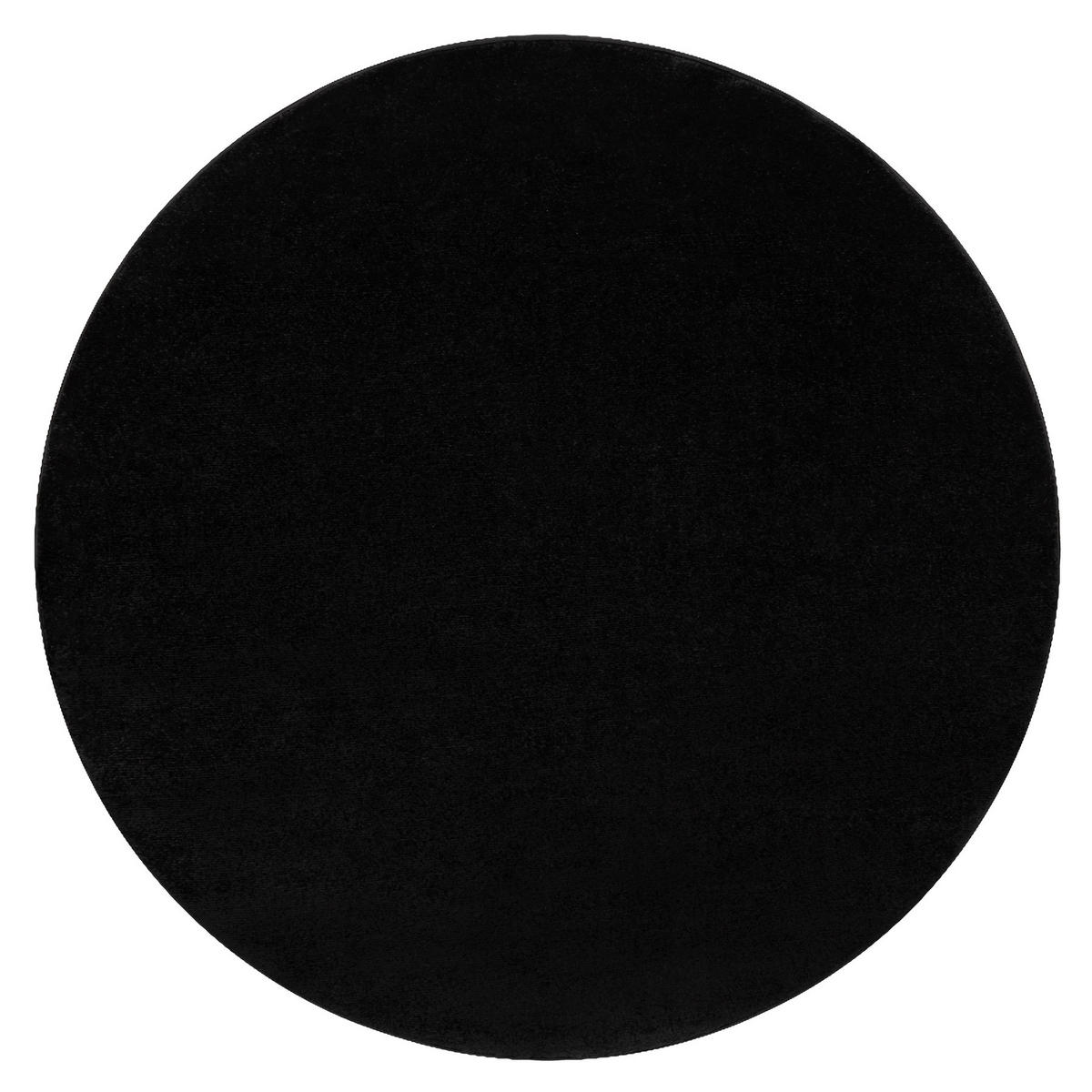 TEPPICH Softy 120 cm - Schwarz, Textil (120/120cm) - rugsX