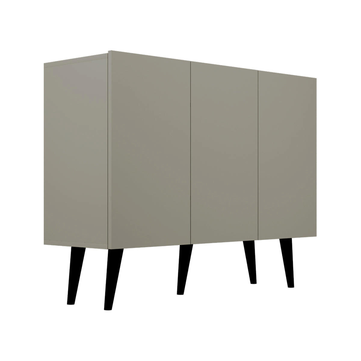 KOMODA Toronto Sivá - sivá, kompozitné drevo (120/95.5/40cm) - Petits-meubles