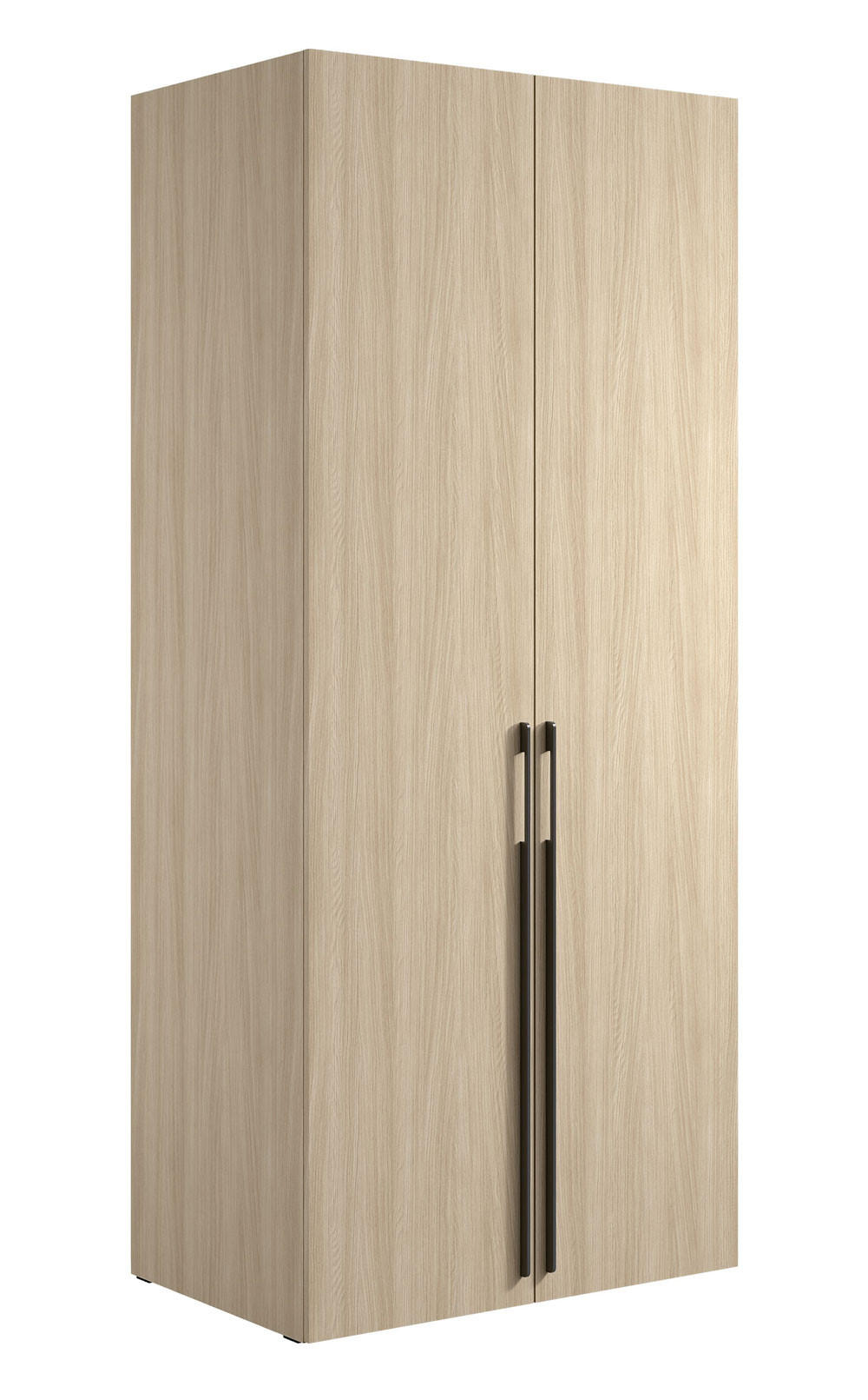 GARDEROBENSCHRANK Barcelona Eiche Barista X / 58 / 207,5cm mit Kleiderstange - Hellbraun/Eichefarben, Holz/Holzwerkstoff (90/207.5/58cm) - Feldmann-Wohnen