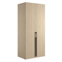GARDEROBENSCHRANK Barcelona Eiche Barista X / 58 / 207,5cm mit Kleiderstange - Hellbraun/Eichefarben, Holz/Holzwerkstoff (90/207.5/58cm) - Feldmann-Wohnen