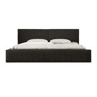 BETT - Polsterbett 06 140x200 - Schwarz (Anthology 19) - Schwarz, Holz (140/200cm) - Möblo