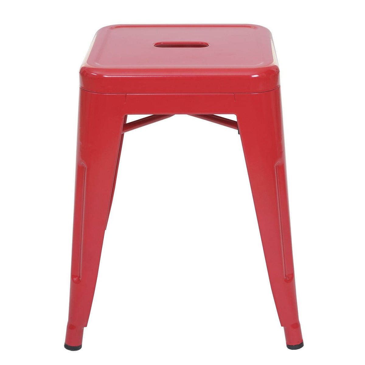 HOCKER METALL Rot 6er-Set - Rot, Metall (39/46/39cm) - MCW