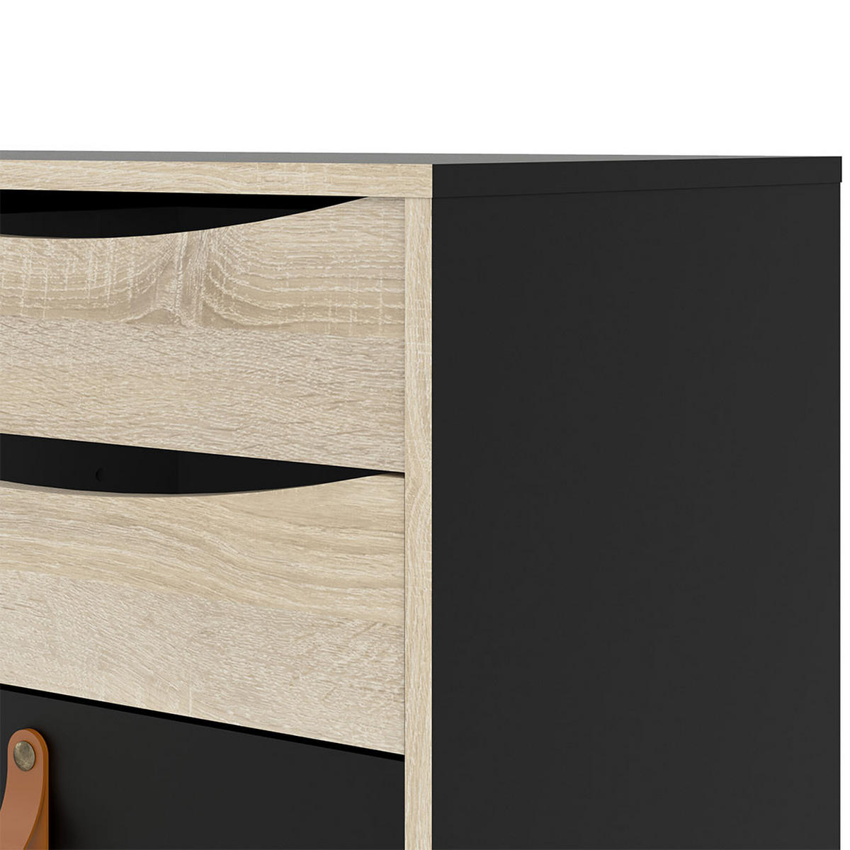 SIDEBOARD Sady Schwarz 147/40/87 cm - Schwarz, Holzwerkstoff (147/87/40cm) - ebuy24