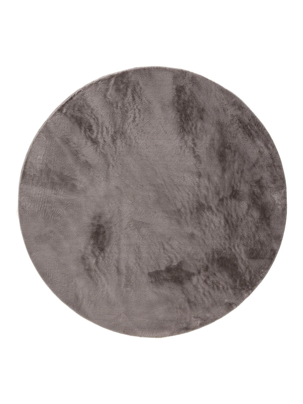 PREPROGE iz umetnega krzna Furry siva ø 80 cm okrogle - siva, umetna masa (80/80cm) - benuta