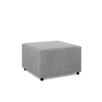 SITZPOUF 70 X 70 NEO, Cord - Grau - Grau, Textil (71/40/71cm)