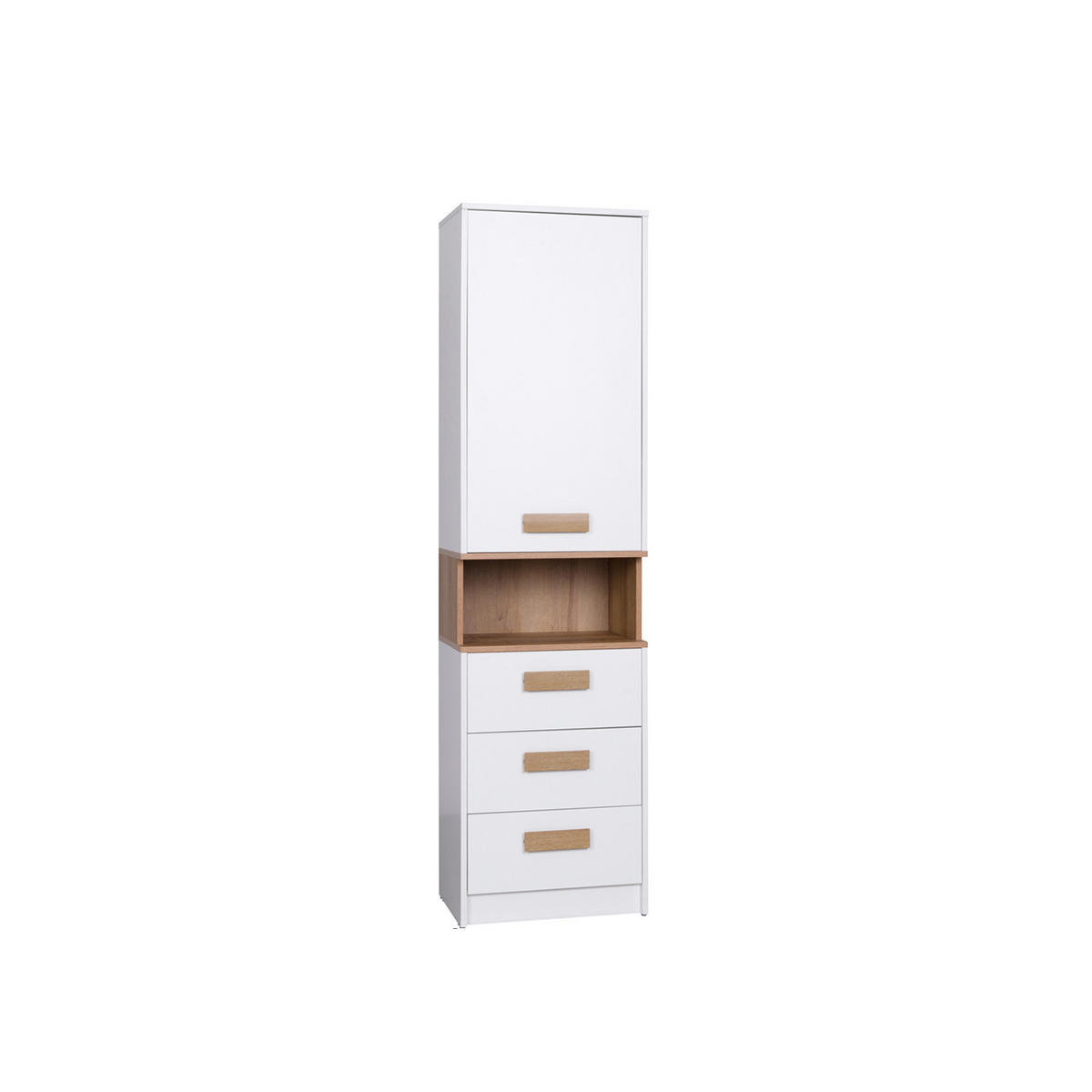 STANDREGAL BÜCHERREGAL G6/B WEIß 52/195/40 - Weiß, Holzwerkstoff/Kunststoff (52/195/40cm) - Marmex Möbel