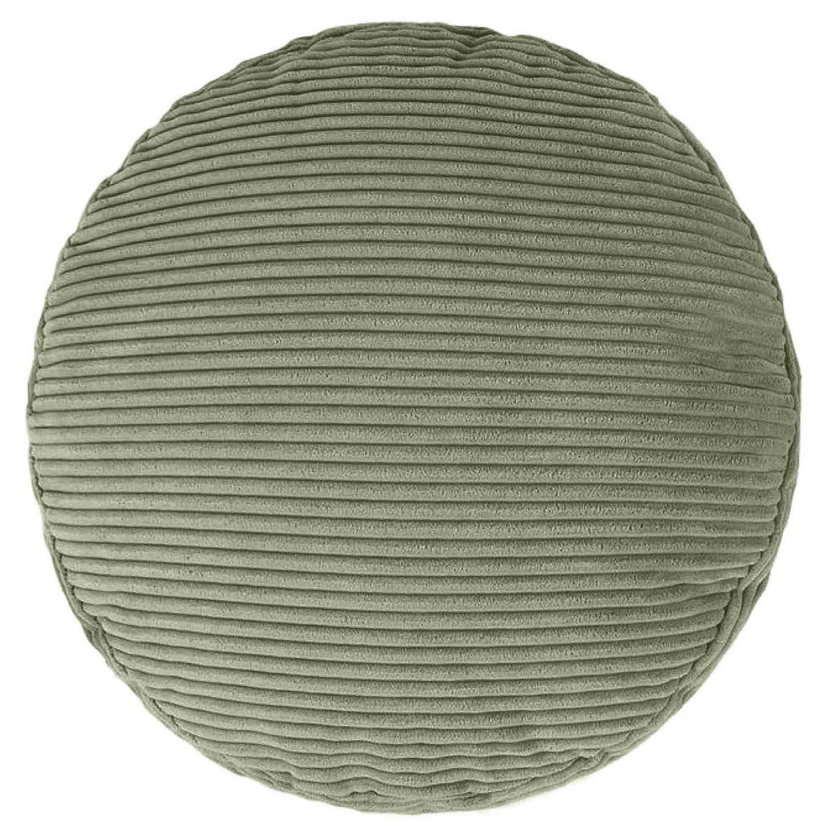 SITZPOUF Rund Milano - Salbeigrün, Textil (55/35/55cm) - icon