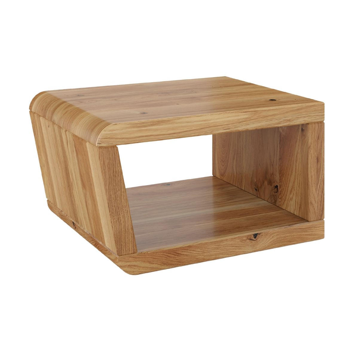 MASSIVHOLZNACHTTISCH Harald, Eiche - lackiert, Naturfarben - Eichefarben, Holz (50/37/40cm) - Visby