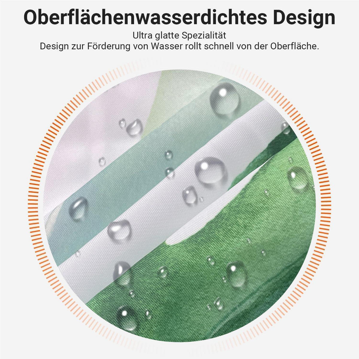 DUSCHVORHANG Grün Blätter 160 x 160 cm - Grün, Textil (160/160cm)