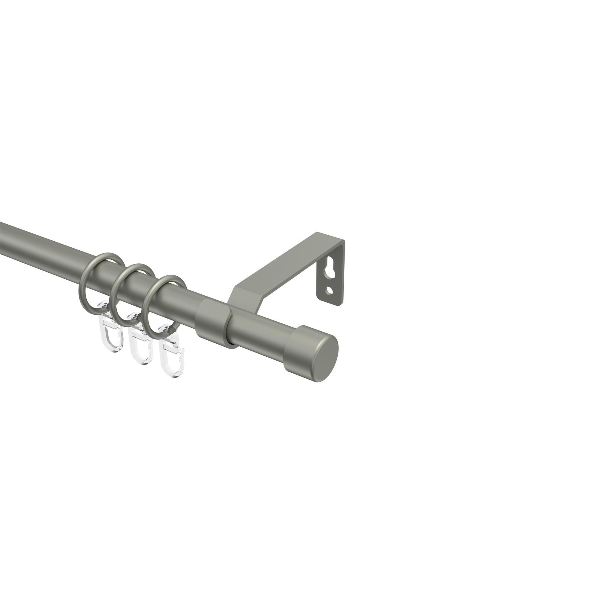 Interdeco Gardinenstange Nickel, Chrom 140 cm