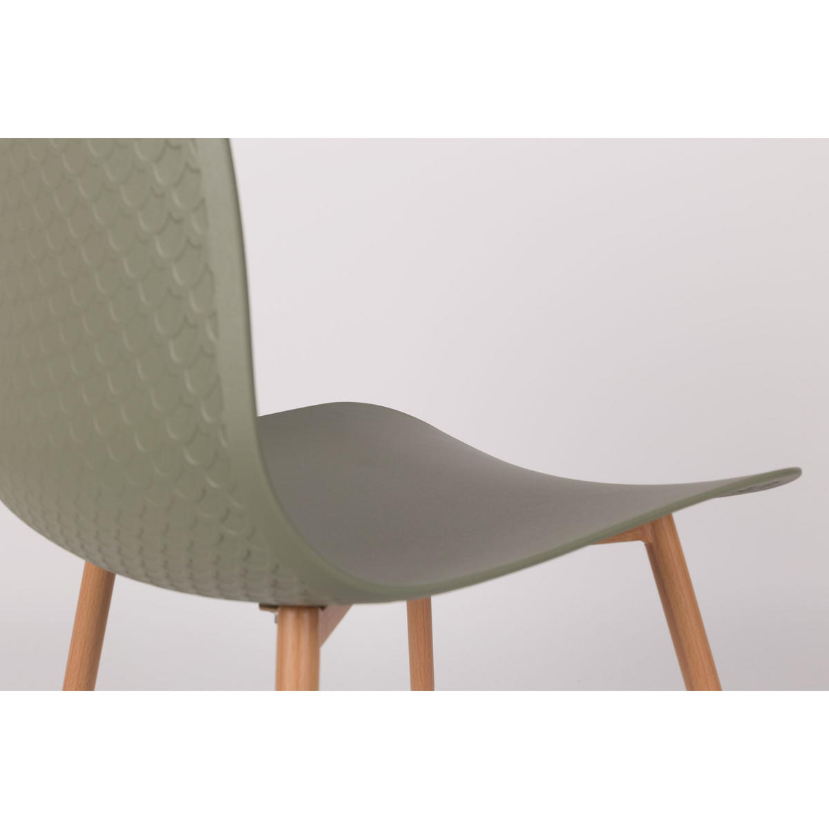 ESSZIMMERSTUHL Leon Grün - 2 er Set - Grün, Kunststoff (44.5/80/49cm) - Housecraft Living