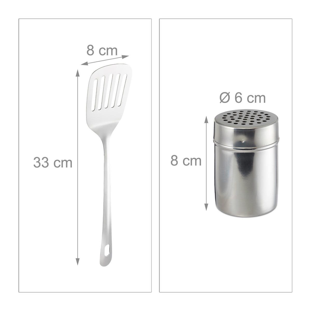 ZAPEKACIA misa 3 ks - strieborná, kov (27/38/7cm) - Relaxdays