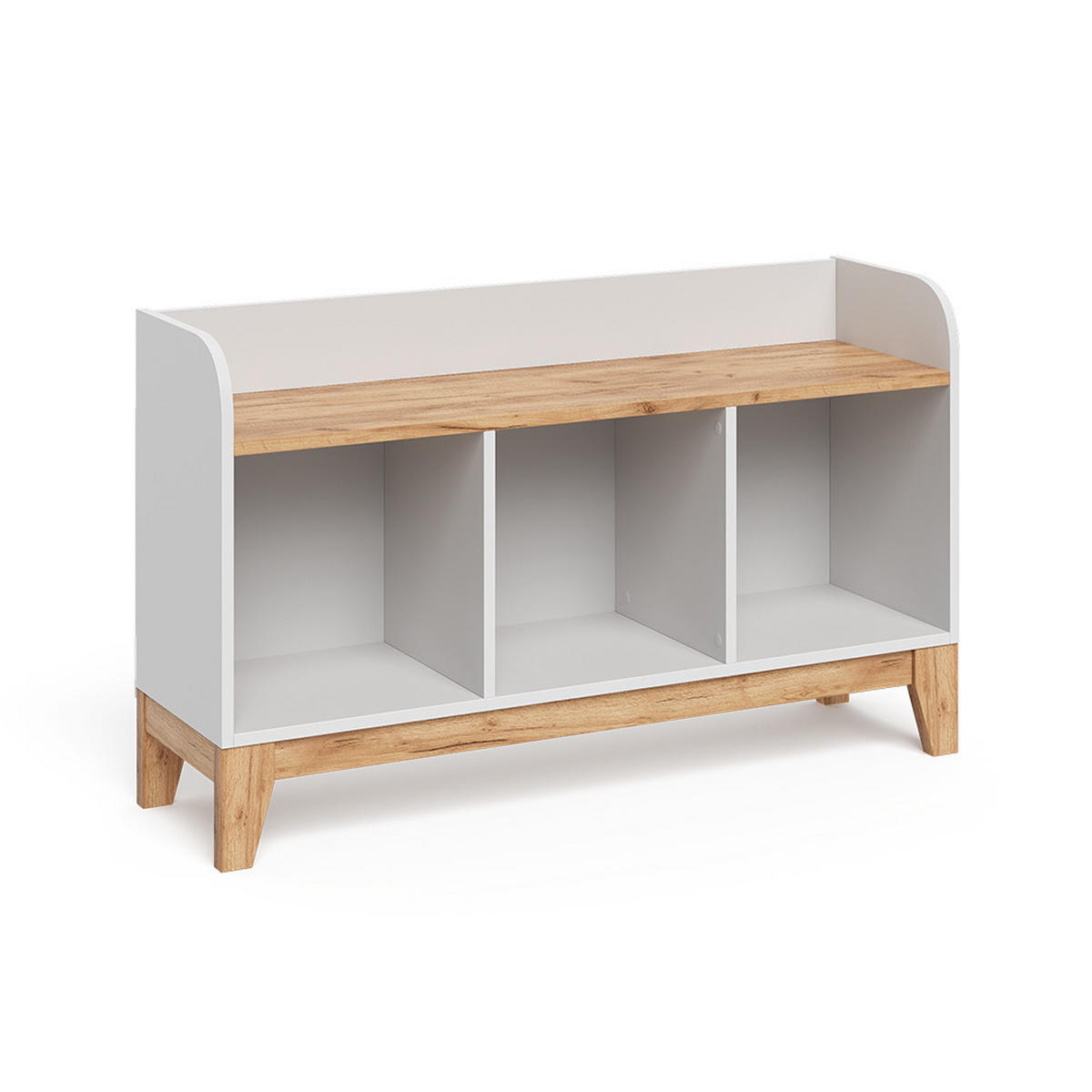 KINDERSITZBANK Malia Weiß/Artisan 107.2 x 63.8 cm - Weiß, Holzwerkstoff (107.2/63.8/30.6cm) - VitaliSpa