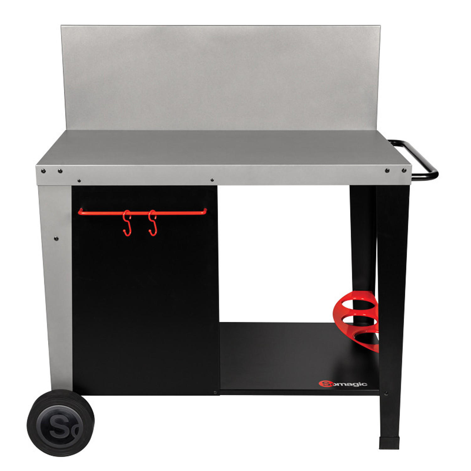 GESTELL Salvia Schwarz - Schwarz, Metall (57.5/104.5/103cm) - Somagic